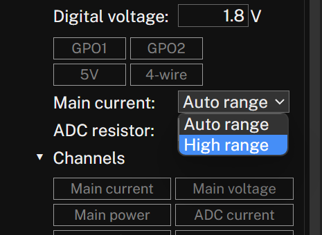 High range setting