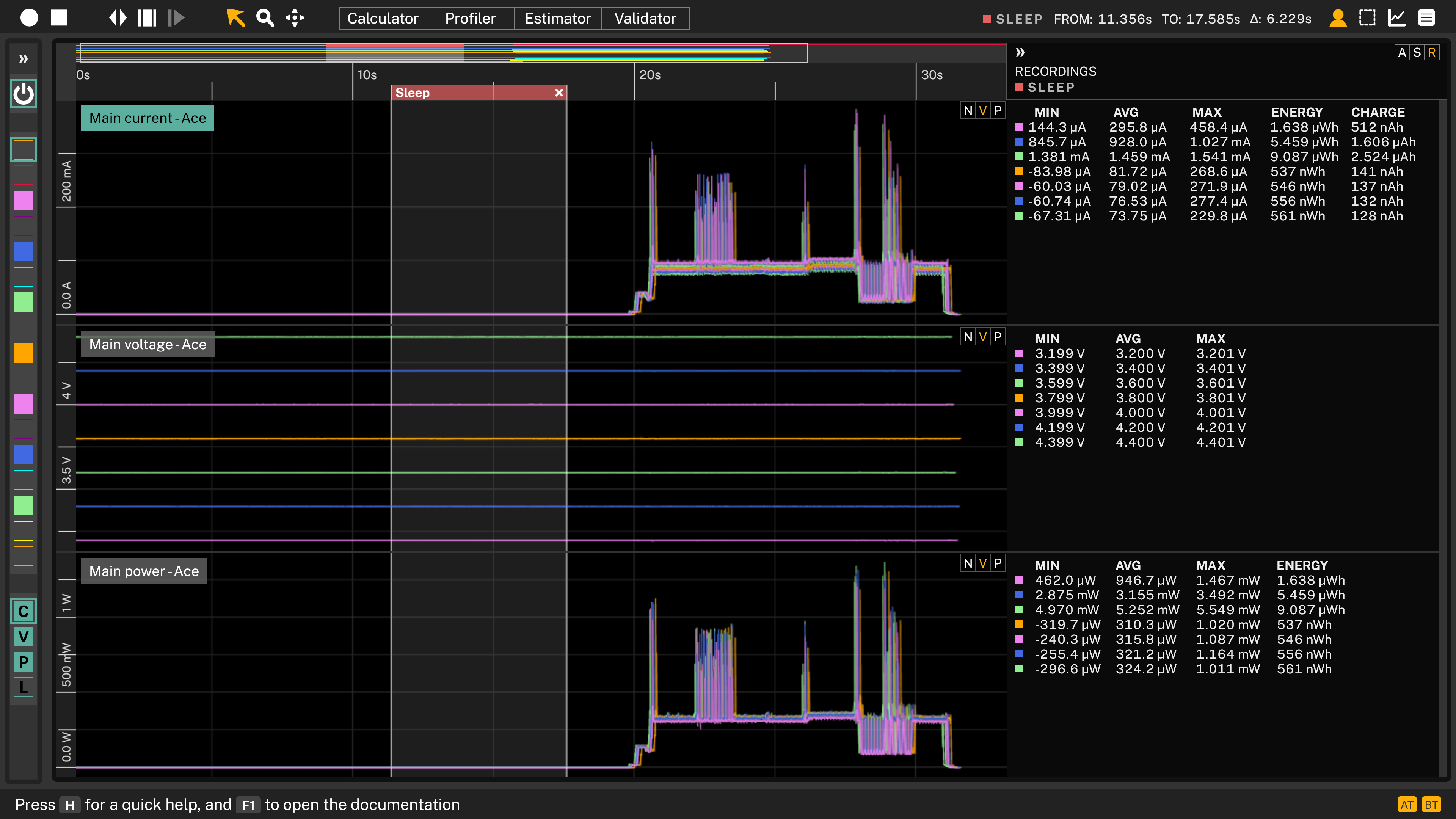 automated-voltage-sweep-otii-screenshot