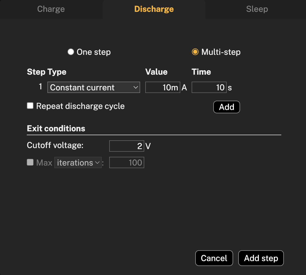 Multi-step