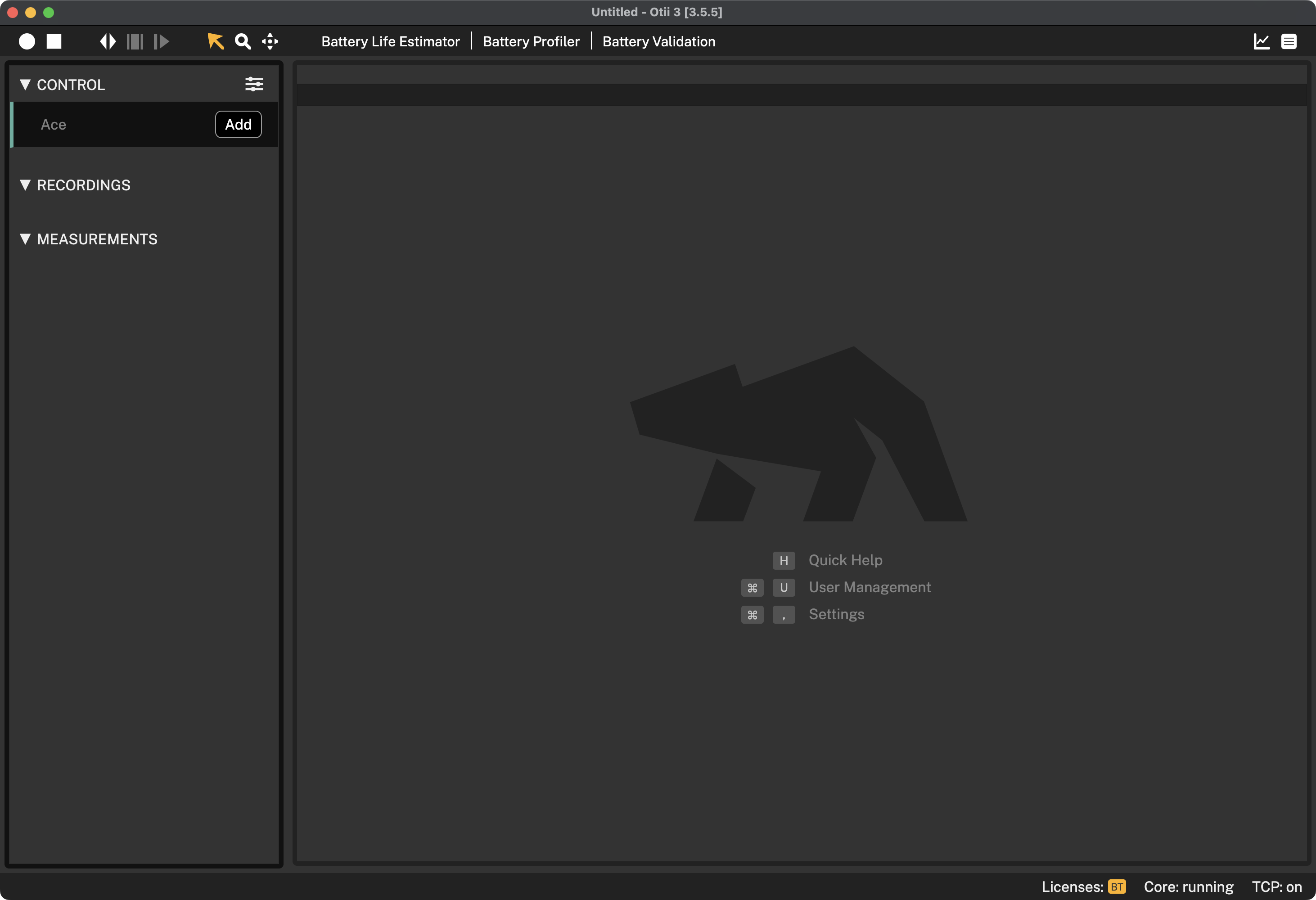 Adding Otii hardware