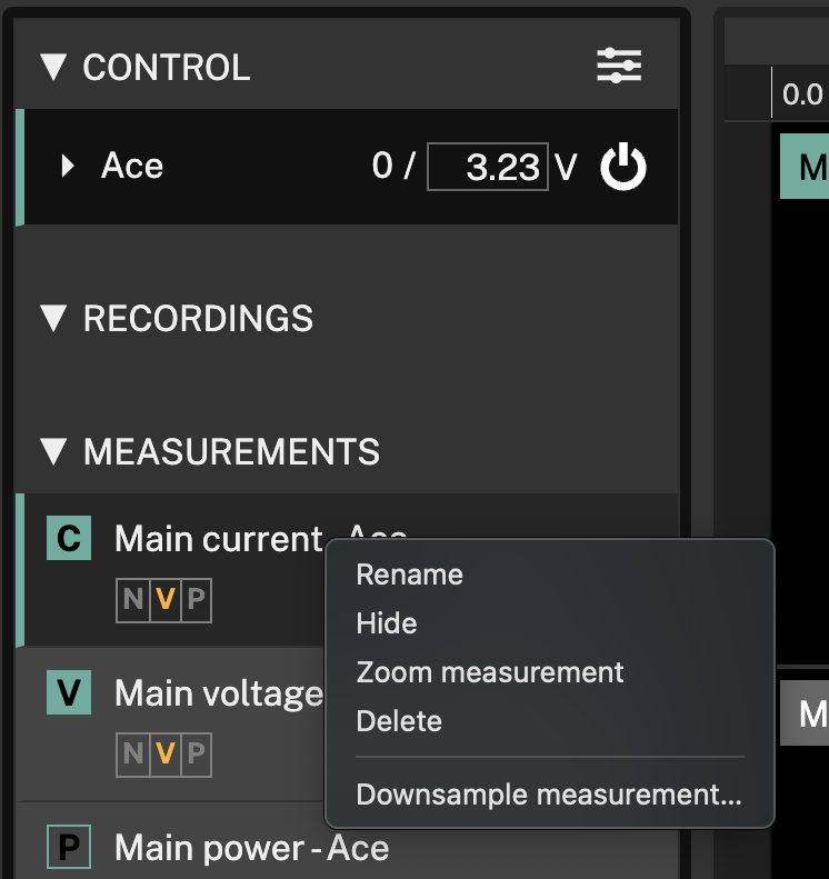 Context menu